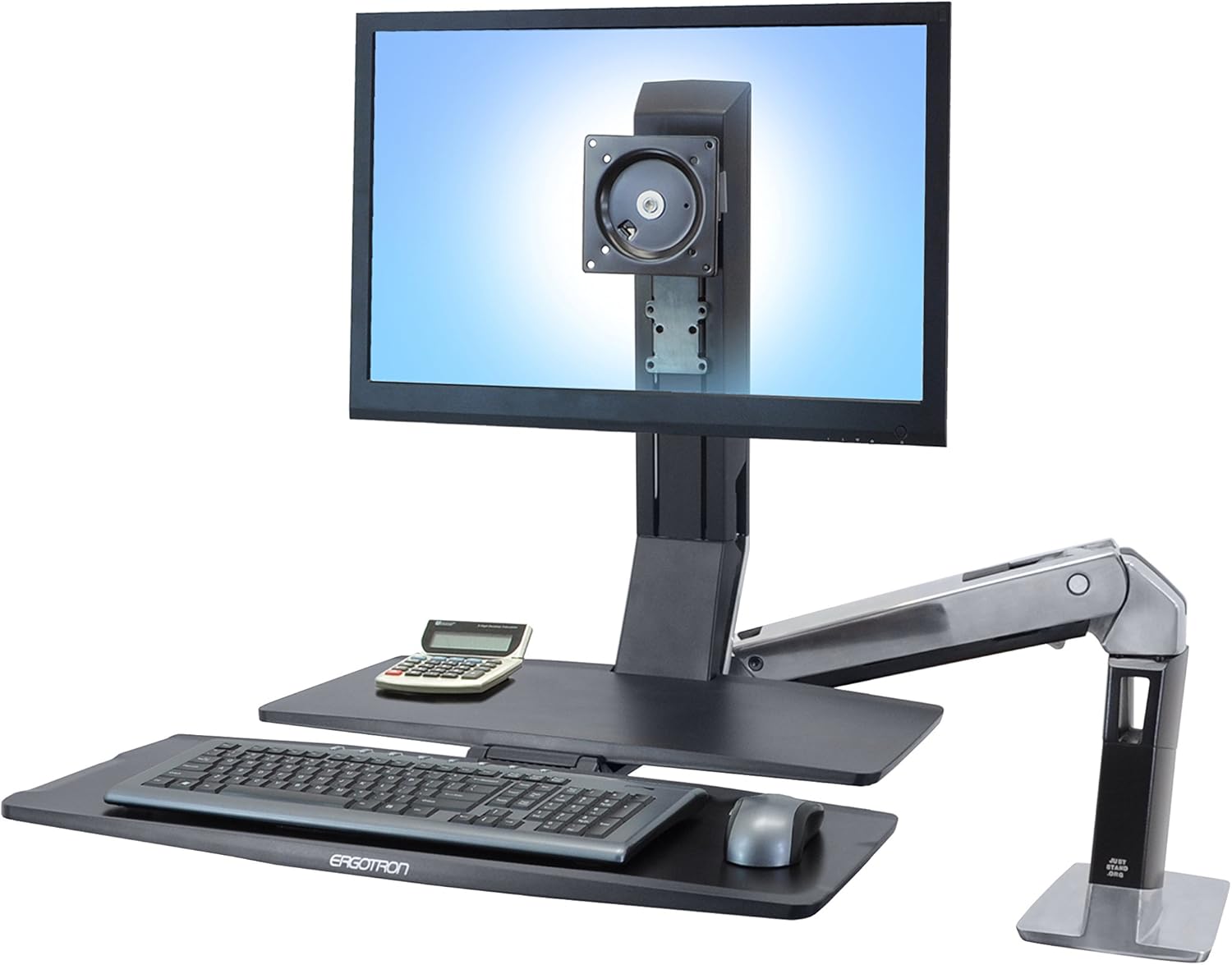 Ergotron 24314026 Mounting Arm with 19.5Inch Height Adjustment