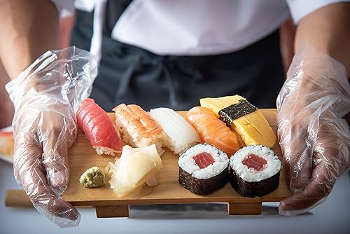 Miniatura 6 de KingSeal - Guantes desechables de polietileno en relieve, sin polvo, tamaño grande