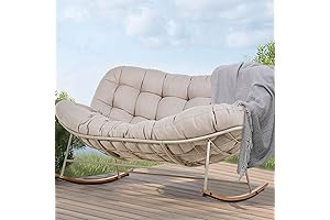 Indulge in Regal Comfort: Royal Steel Rocking Chair for a Tranquil Outdoor Experience