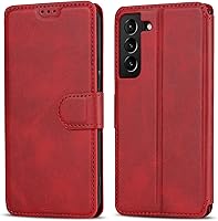 Vista 11 de QLTYPRI Para Samsung Galaxy A14 Case Premium PU Leather Simple Wallet Case [Ranuras para tarjetas] [Soporte manos libres] [Cierre magnético] Funda