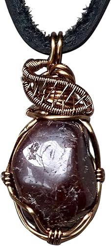 Vista 18 de Designs by Nature Gems Collar de cristal de piedra natal para hombre - Bronce antiguo