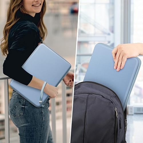 Vista 133 de FINPAC Funda rígida para laptop de 15.3 pulgadas MacBook Air M4 A3241 M3A 3114 M2 A2941 2025 2024, MacBook Pro M4/M3/M2/M1 Pro/Max, funda Negro