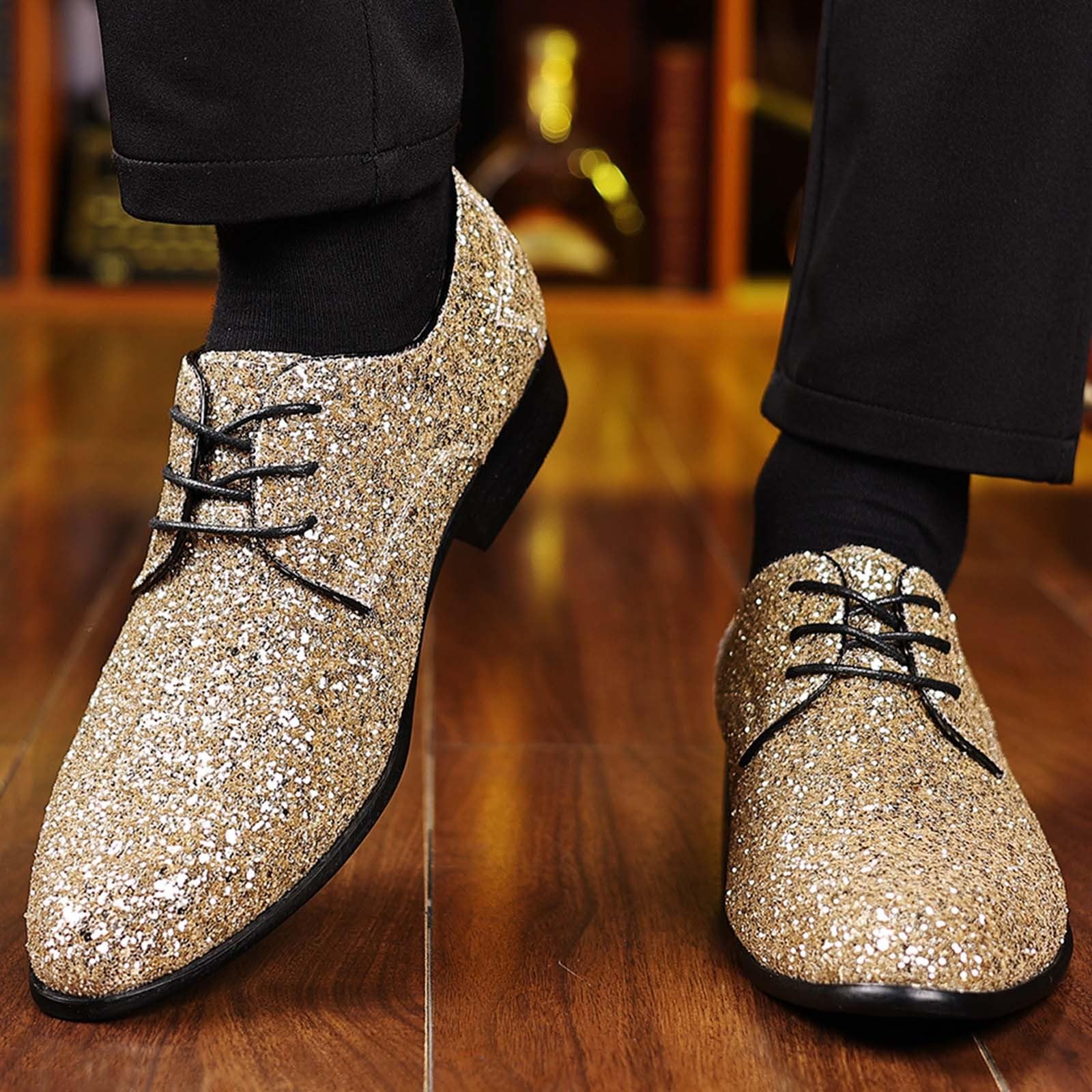 Elegantes zapatos con cordones estilo mocasines con diseño brillante para ocasiones formales de negocios