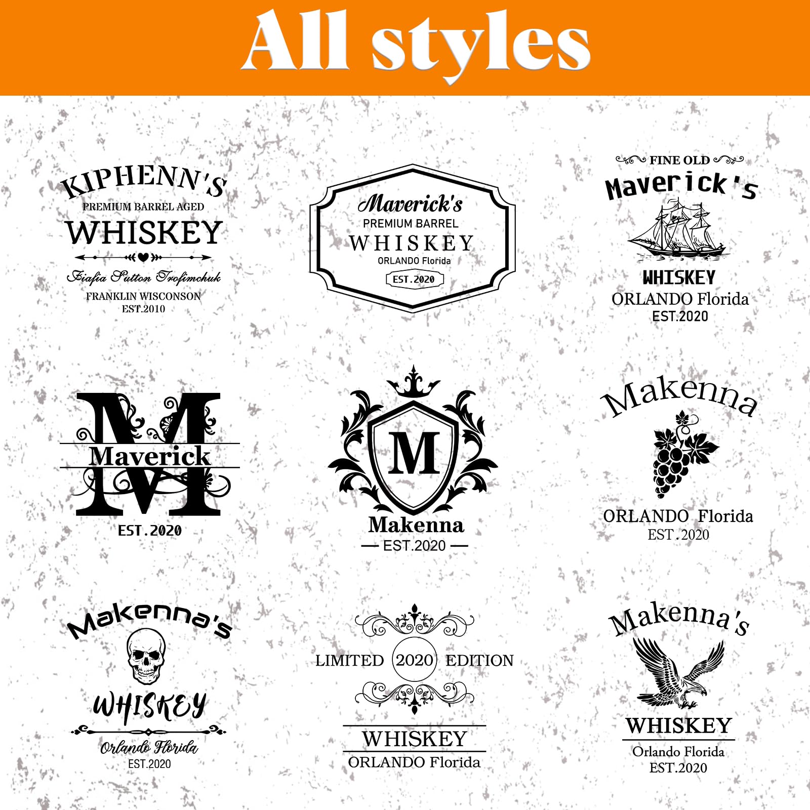 Personalized Whiskey Barrel 5 Liter - Custom Mini Barrels for Aging Whiskey, Wine, Scotch, Bourbon - Engraved Whiskey Barrel Dispenser with Wood Stand, Bung & Spigot