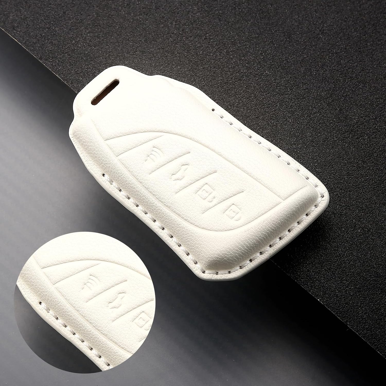 for Lexus Key fob Cover Genuine Leather with Keychain,Compatible with Lexus ES350 ES300h UX200 LS500 LS500H LC500 LC500h