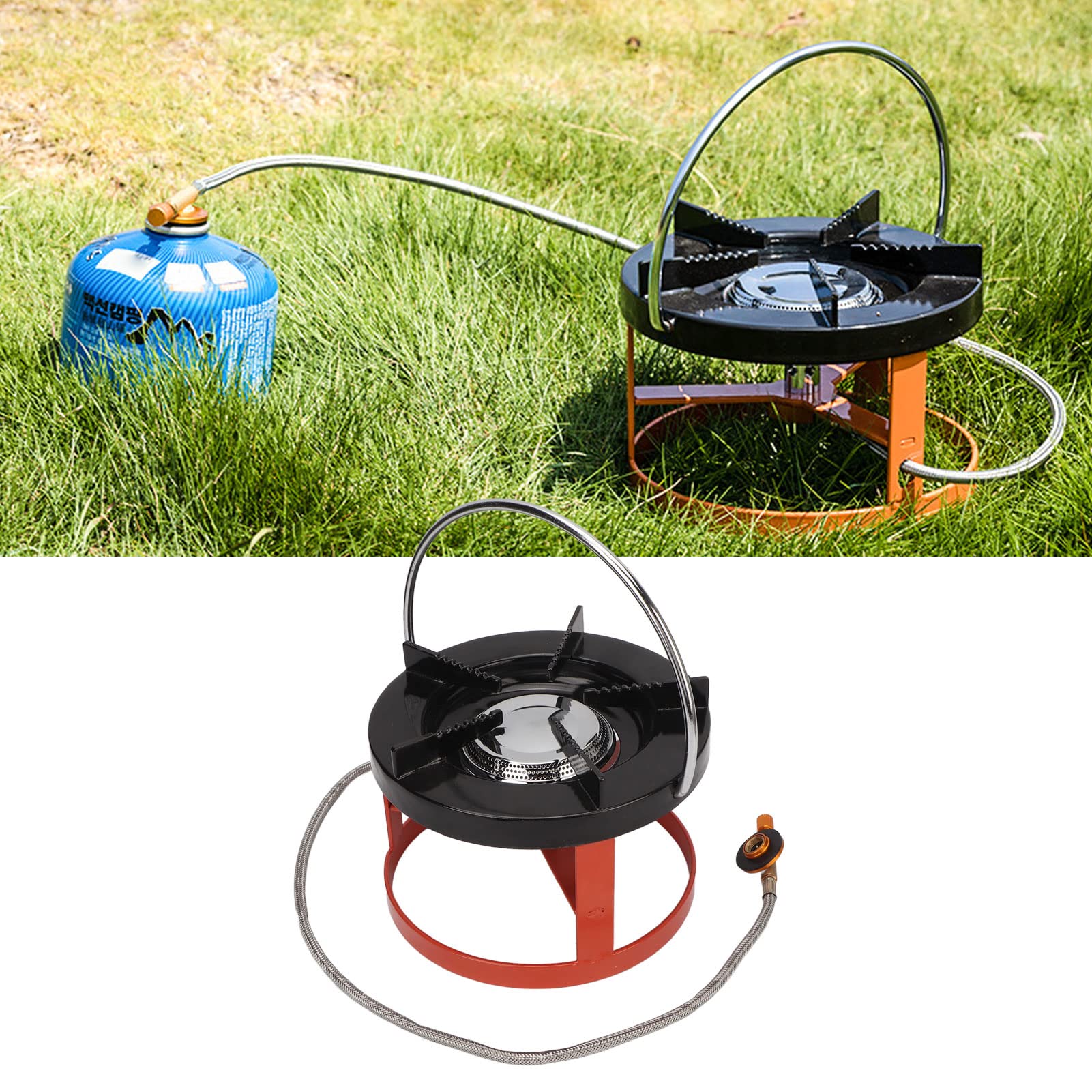Equipo de camping Split Camping Cocina de gas portátil de gas plano – Cocina exterior con mango para picnic de senderismo, GenericNsoz48TM0B, #811