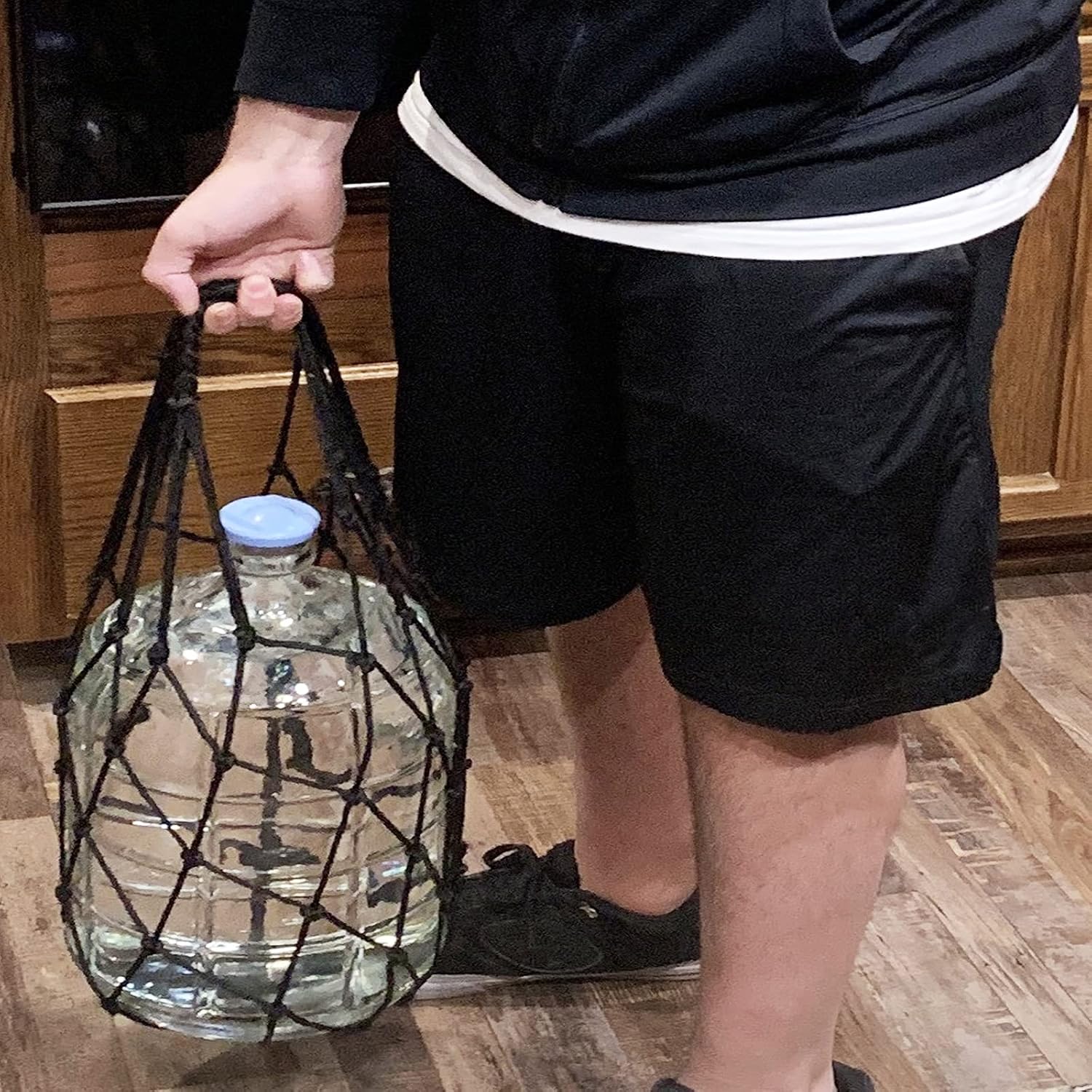 Carboy Carrier Glass carboy Strap Fits 3 Gallon, 5 Gallon, 6 Gallon, 6.5 Gallon Carboys up to 38" Circumference - Easy to carry - Hold up to 70 lbs - No Carboy