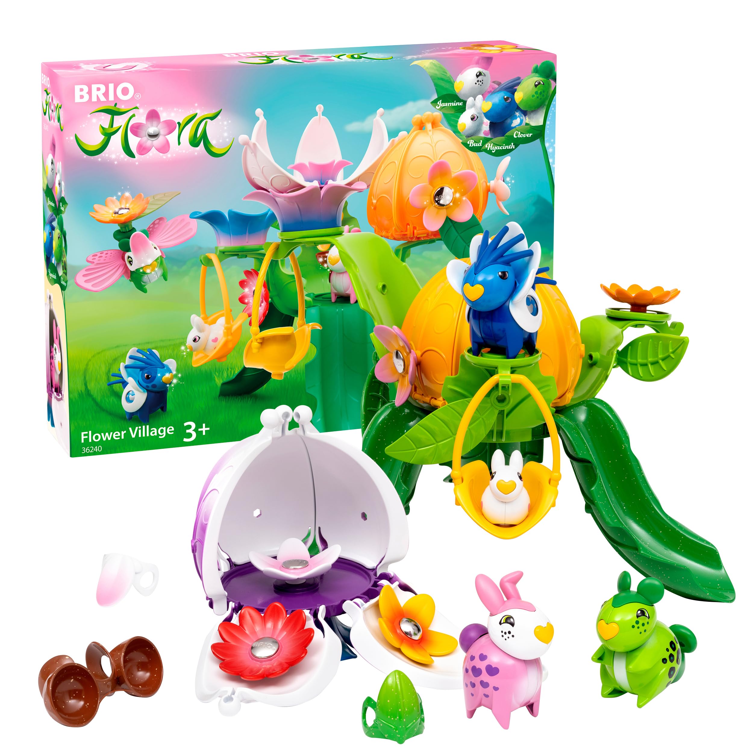 Ravensburger BRIO Flora - 36240 Starter-Set Blumendorf | Spielset für endlosen fantasievollen Spielspaß für Mädchen und Jungen ab 3 Jahren - wunderschönes Geschenk