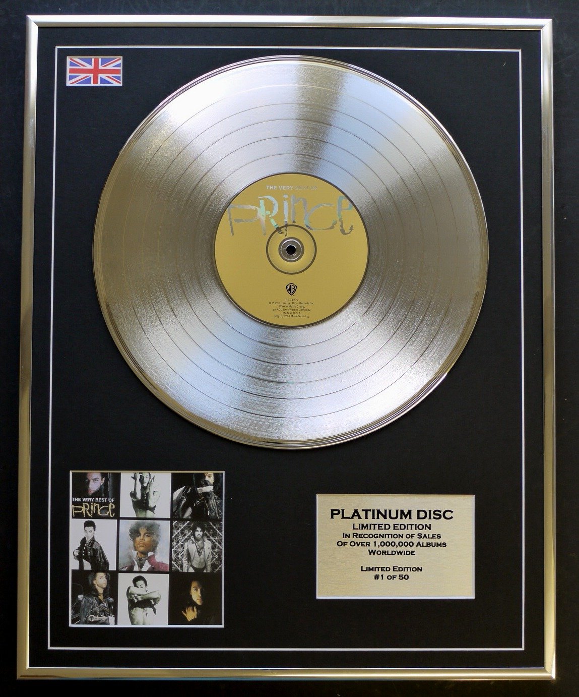 PRINCE/LTD EDITION CD PLATINUM DISC/THE VERY BEST OF