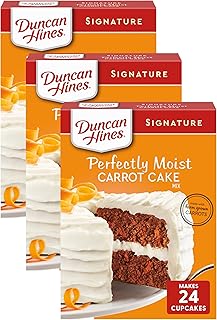 25 Easy Dessert Recipes Using Cake Mixes for Effortless Baking 120 Duncan Hines Signature Perfectly Moist Carrot Cake Mix (Pack of 3)