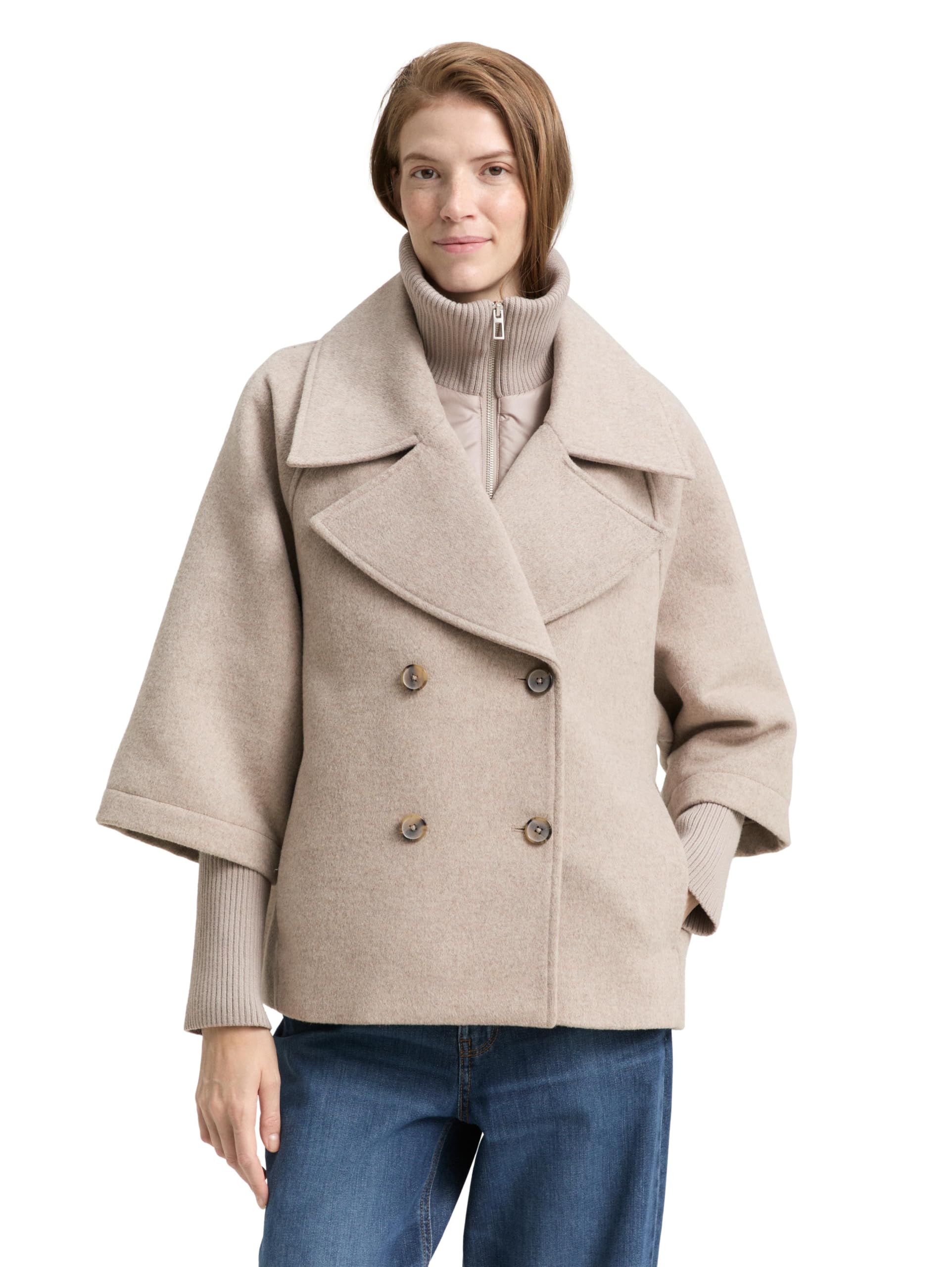 TOM TAILOR Damen 1038677 Cape Jacke (1er Pack)