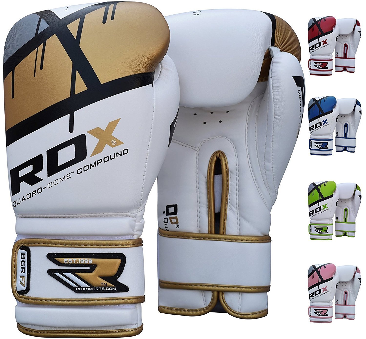 Amazon | RDX ハイド レザー ボクシング グローブ F7 (ゴールド, 8oz