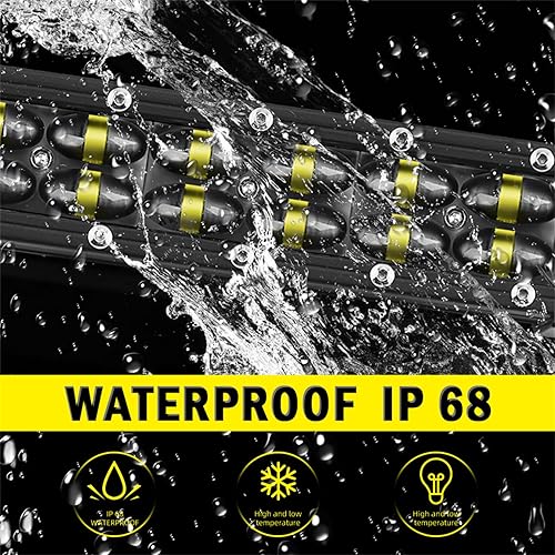 Miniatura 4 de Barra de luz LED de doble fila de 8 a 52 pulgadas, luz de trabajo LED 6D, barra LED 4X4, camión, ATV, techo de automóvil, luz de conducción