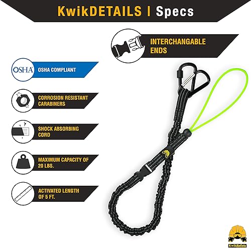 Miniatura 5 de KwikSafety PINZA Lineman Alicates + Cordones para herramientas de pulpo (paquete de 3)
