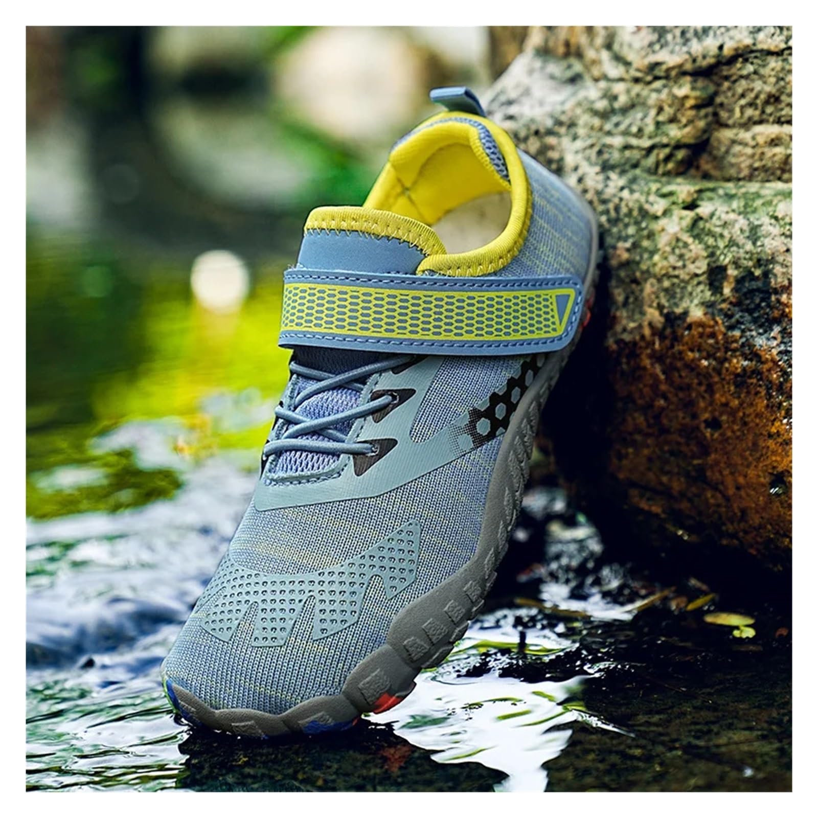 Chaussures Aquatiques Chaussures d'eau de Plage d'été Natation Pieds Nus Pantoufles colorées rivière Bord mer