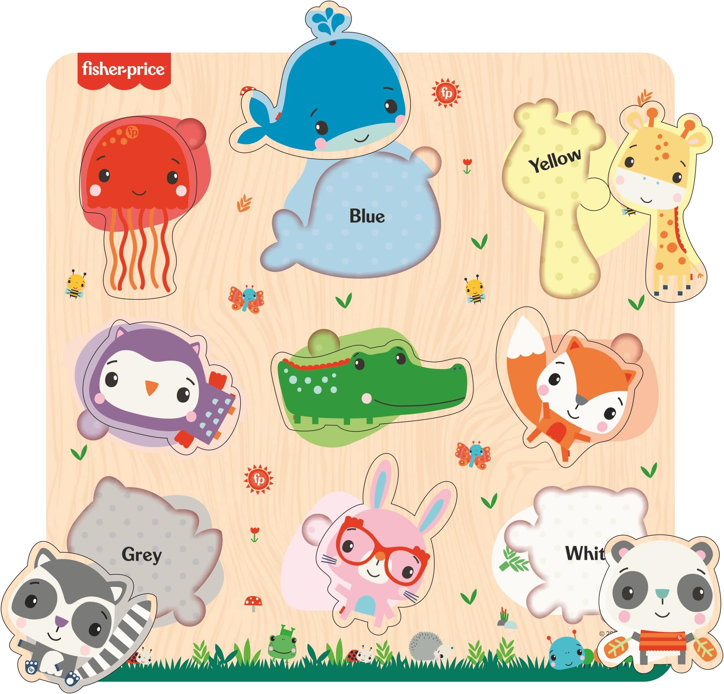 Wooden Colours Montessori Educational Pre-School Puzzle Toy for Kids (12X12 Inches)