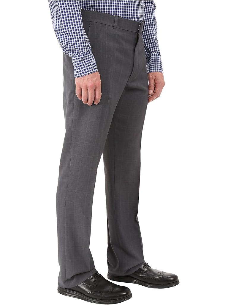 Black Perry Ellis Windowpane Performance Portfolio Pant