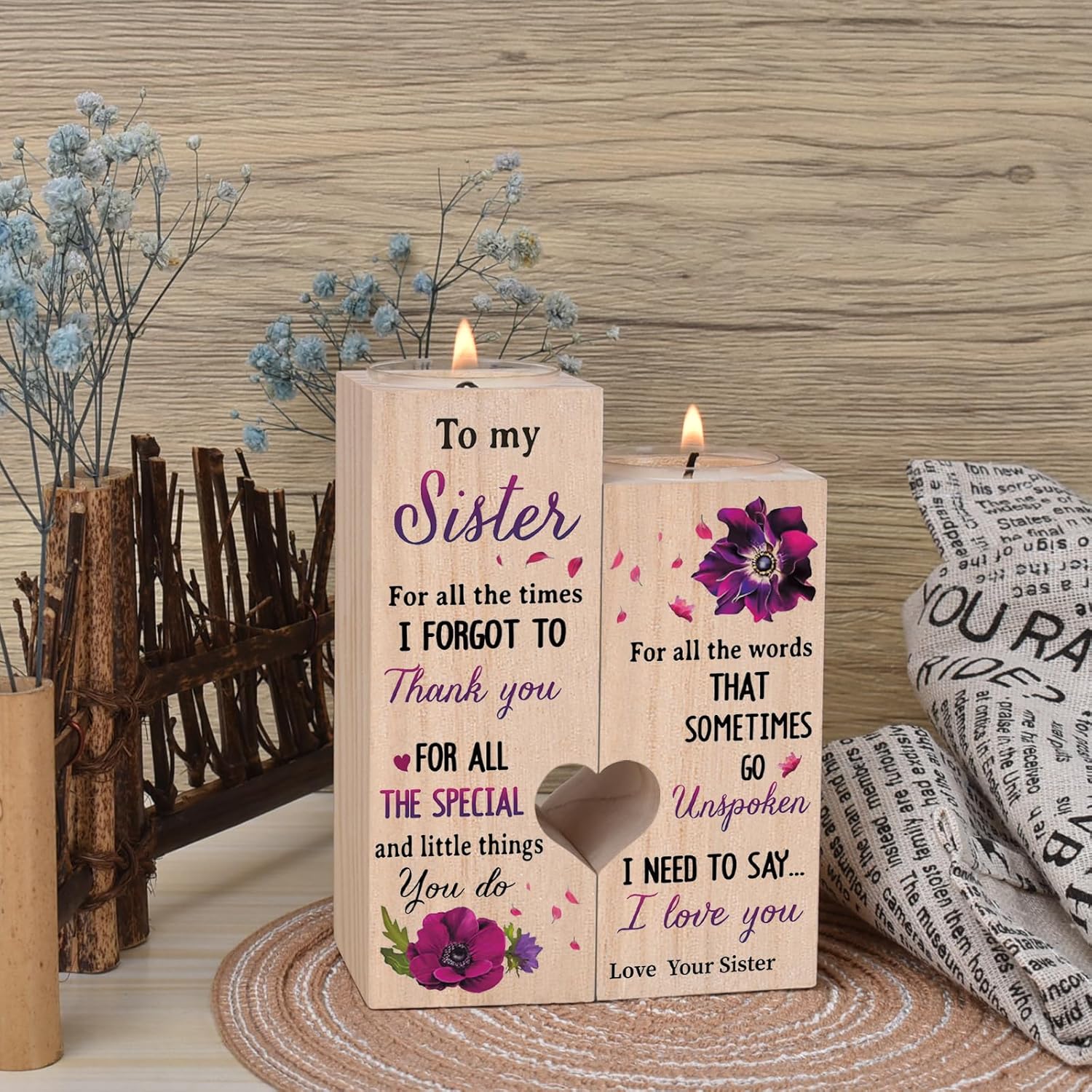 Sisters Gifts from Sister, Unique Birthday Gifts for Sisters, Best Sister Gift Ideas for Christmas Thanksgiving, Personalized Thank You Gifts - Image 2