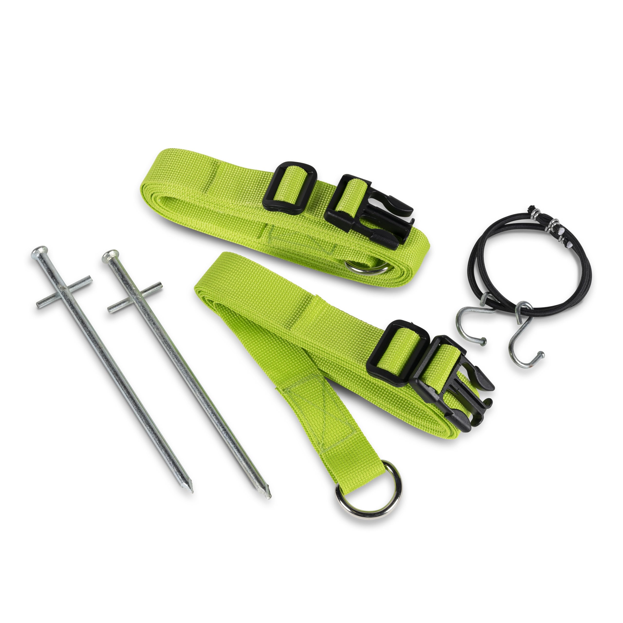 Storm Straps Tie Down Kit for Kampa or Dometic Awnings - Heavy Duty Secure Fit Acessories and Parts for Caravan, Motorhome, Campervan, Air Awning, Tent - Green