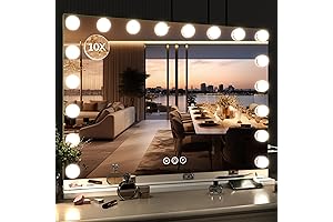 32"x24" Hollywood Vanity Mirror with Bulb Lights for Makeup