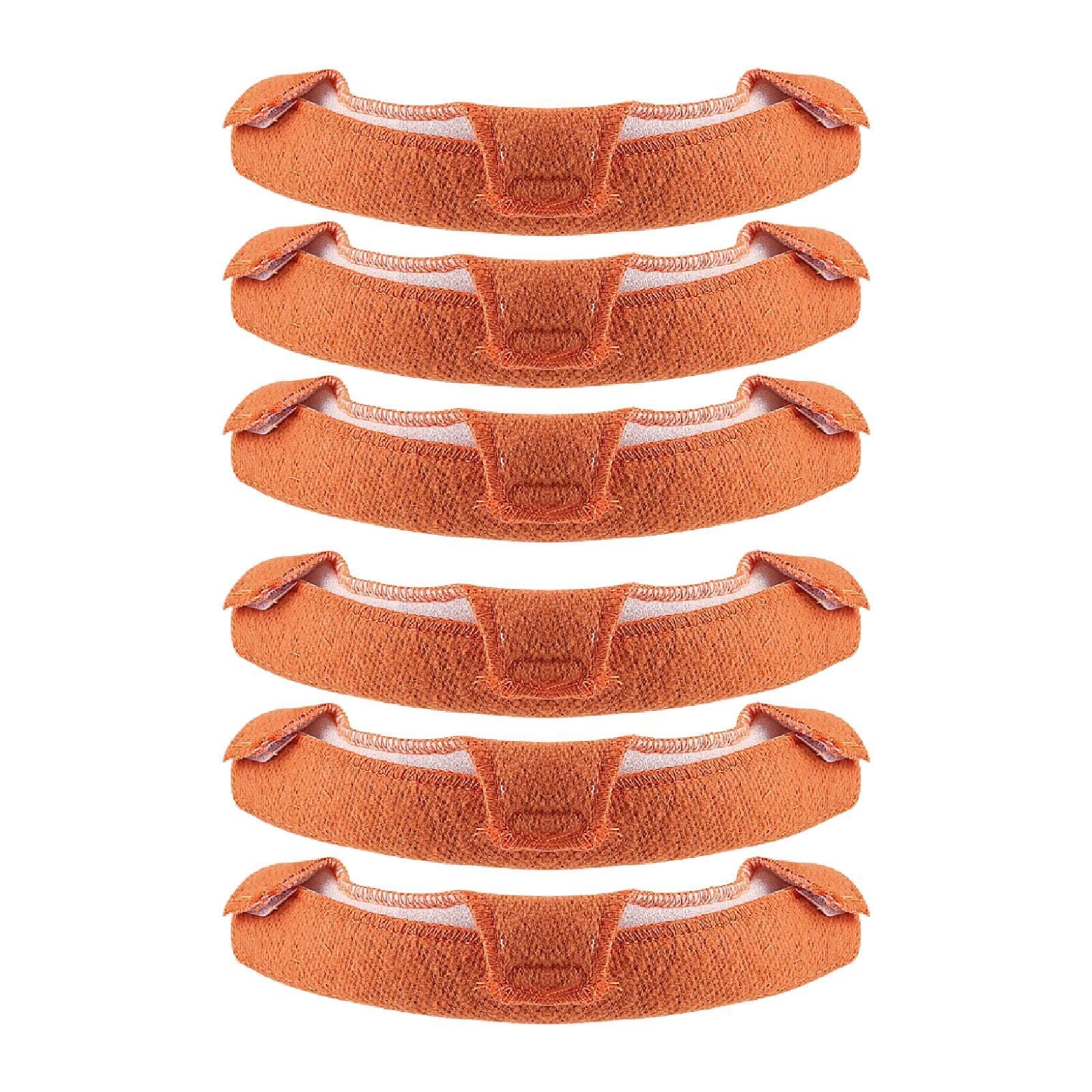 Banda antisudor para casco con elaborada felpa acolchada y esponja absorbente, set de 6