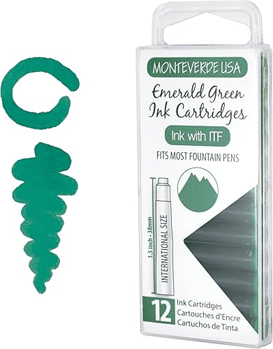 Miniatura 4 de Monteverde Cartucho de tinta (tamaño estándar), verde esmeralda