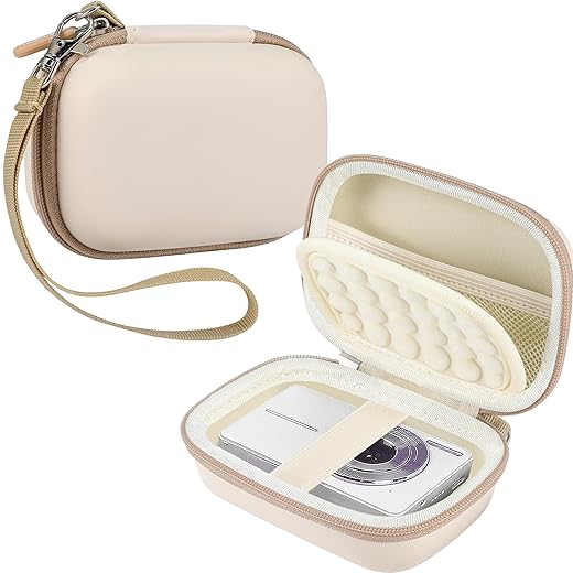 Leayjeen Digital Camera Case Compatible with CAMKORY/Canon PowerShot ELPH 180/ Sony DSCW800/ FHD 1080P 44MP Point Digital Camera,Compact Digital Camera-White(Case Only)