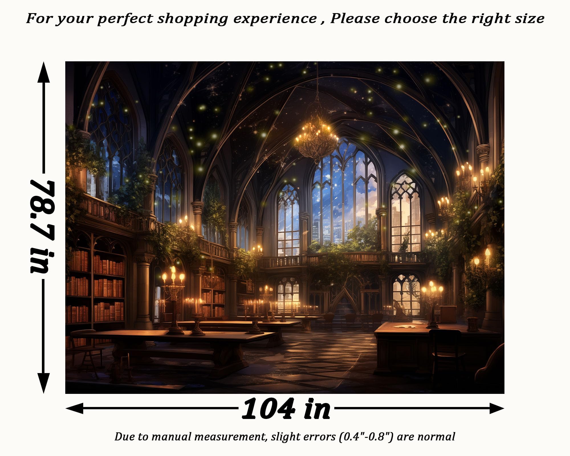 Fantasy Library Tapestry