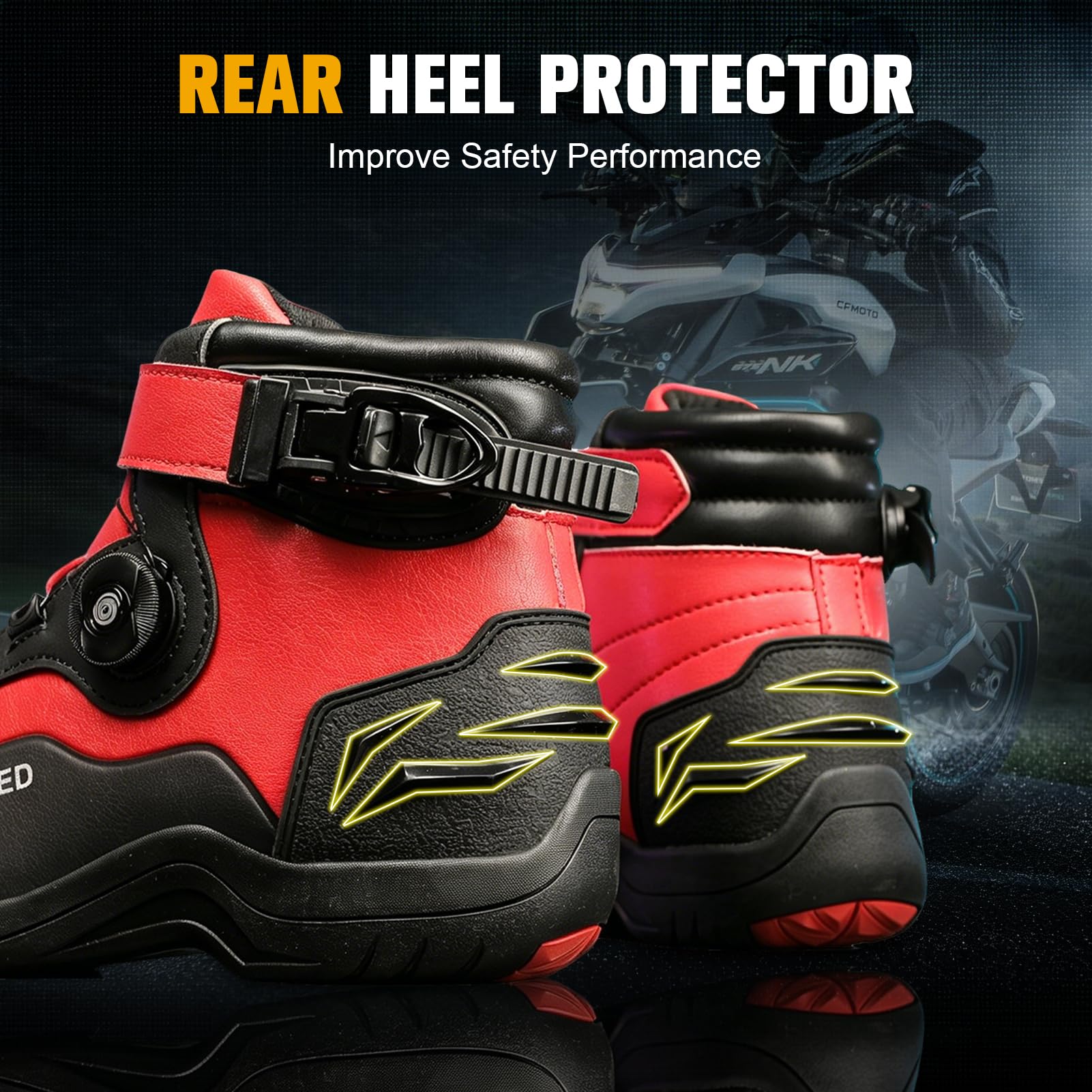 Vented Botas Moto Hombre Cuero Zapatillas ATOP Verano Calzado Motorista