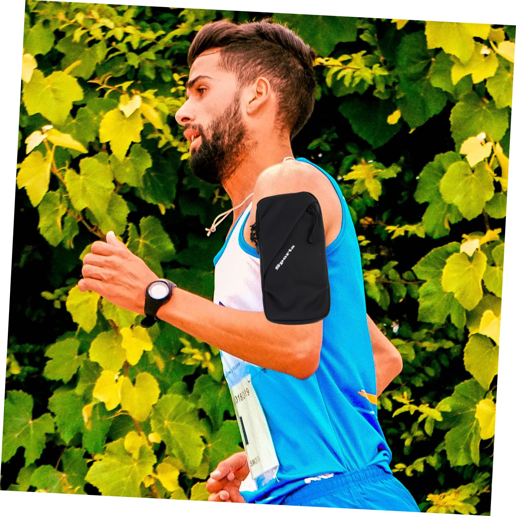 Gatuida 4pezzi Portacellulare Da Braccio Per Sport Jogging e Esercizio Sacchetto Elasticizzato Per Telefono Con Doppia Cerniera e Design