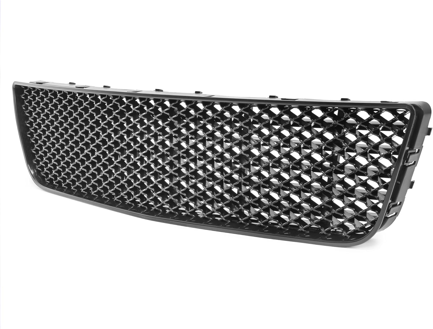 HECASA Lower Grille Compatible with 2006-2013 Chevy Impala/2014-2016 Chevrolet Impala Limited Front Bumper Mesh Hood Grill Plastic(ABS+PP) Black