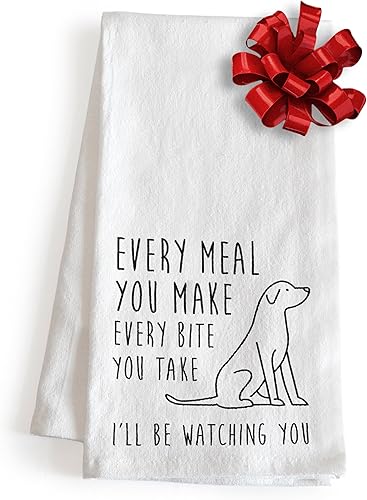 Miniatura 8 de Toalla de cocina con texto en inglés Every Meal You Make Every Bite You Take de 18 x 24 pulgadas, toalla de cocina divertida para cocina con texto