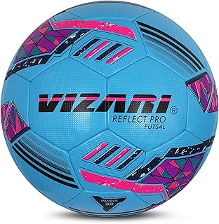 Vizari Reflect Pro Soccer Ball Size | Hand-Stitched Shiny TPU Cover | Perfect Youth Soccer Ball for Boys and Girls | Durab...