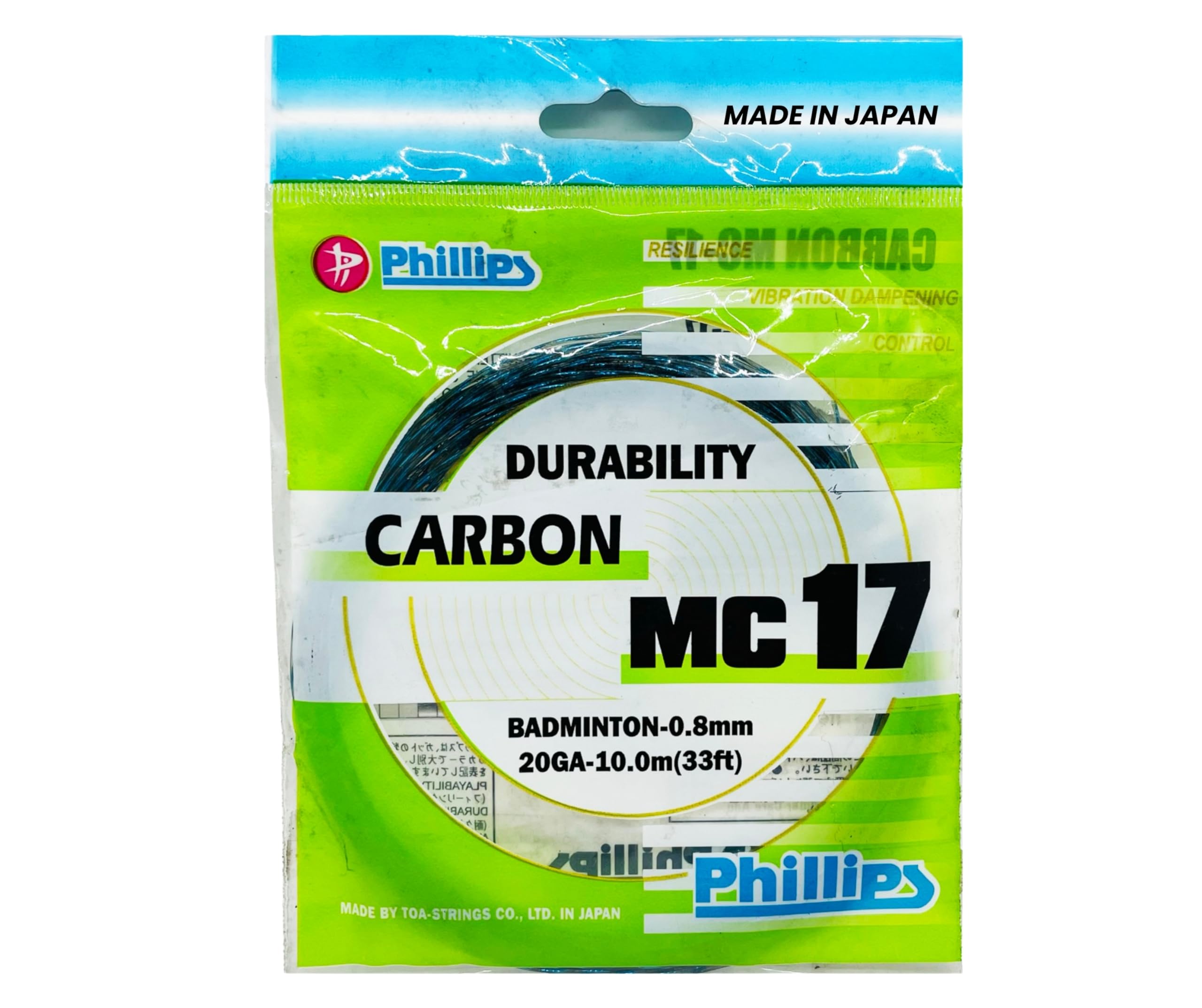 MC17 Badminton String, 0.8mm, 20 GA, 10.0m, High Strength Nylon Monofilament, Superior Durability and Control, for 1 Racquet-image-19