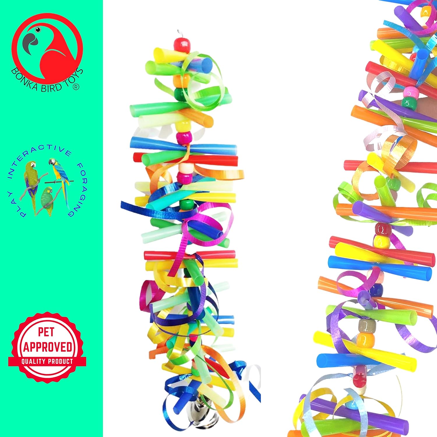 Bonka Bird Toys 1917 Party Small Medium Bird Toy Parrot cage Craft Toys Cages Cockatiel Budgie Lovebird