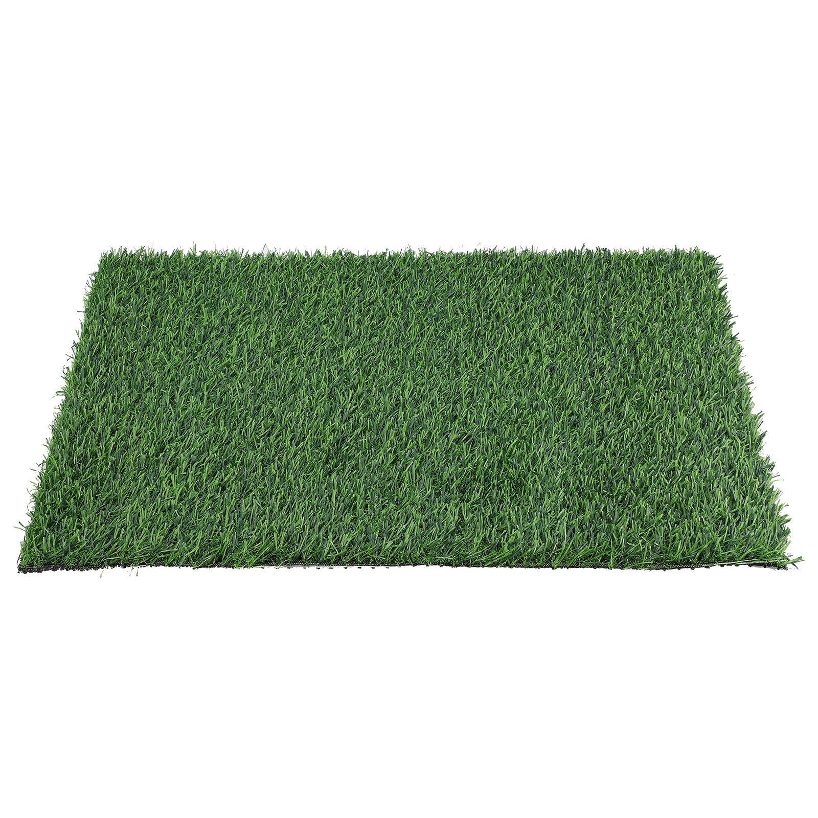 Césped artificial para puerta en felpudo verde de plástico y decoración exterior LIGHTAOTAO