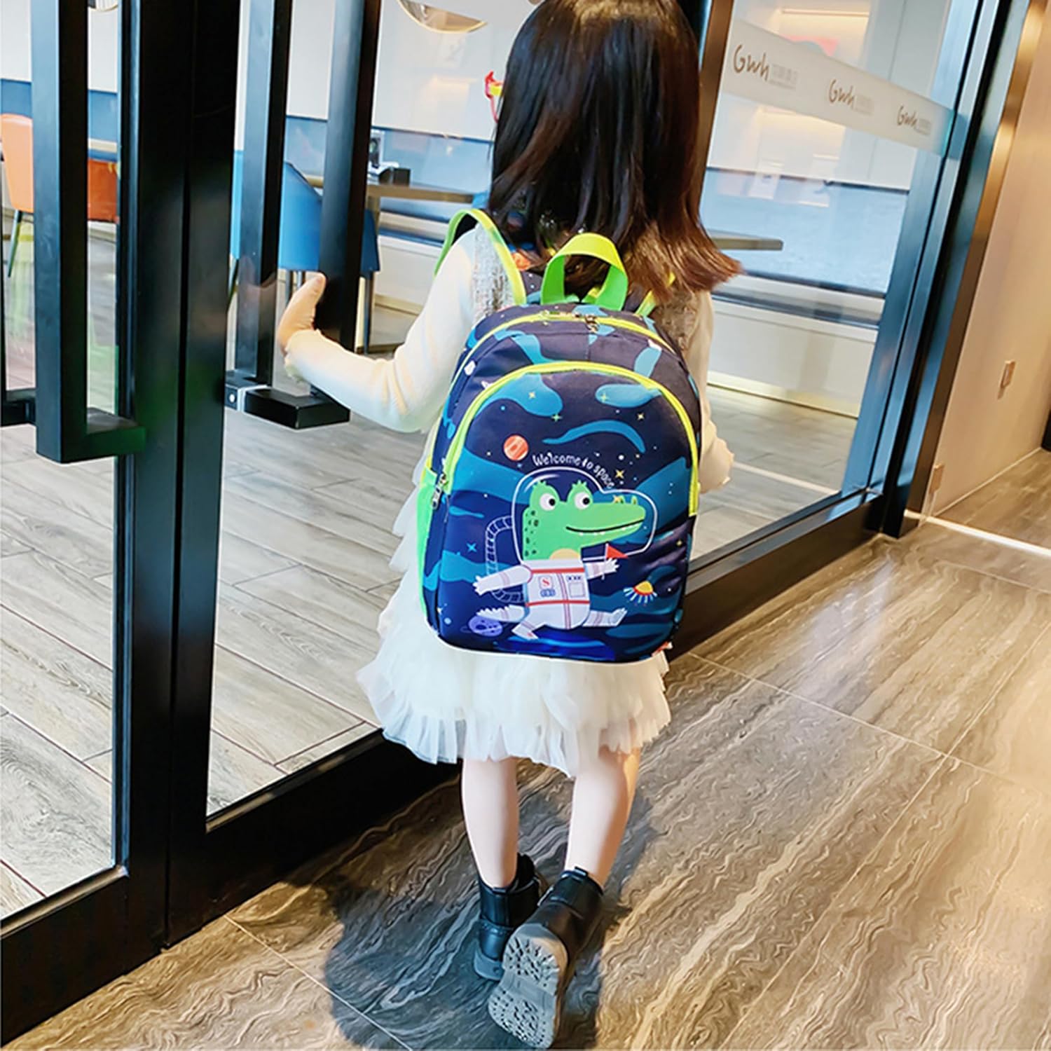 CHERUBIC Kids Toddler Cute Backpack Little Cartoon Travel Lightweight Bag Daypack For 3 Girls Boys (Space) - Image 5