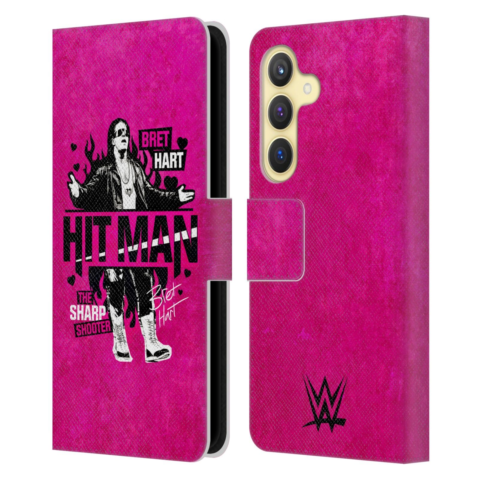 Funda de cuero para Samsung Galaxy S24 5G de Hitman Bret Hart 7