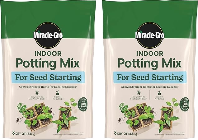 Miracle-Gro Indoor Potting Mix for Seed Starting, For Starting Vegetable,