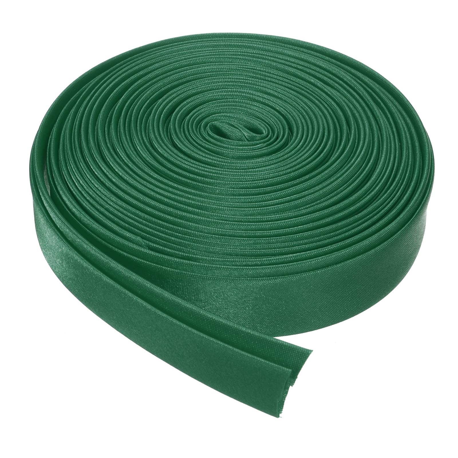 sourcing map Double Fold Bias Tape for Sewing 4/5 Inch x 5.5 Yards Satin Pre-fold Continuous Binding Tape for Seaming Quilting Hemming Binding DIY Crafts, Dark Green