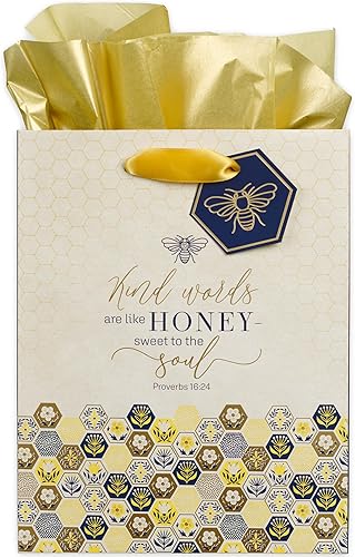 Miniatura 23 de Juego de bolsa de regalo/papel de seda de Christian Art Gifts para mamás "I Love That You're My Mom", rosa, mediano