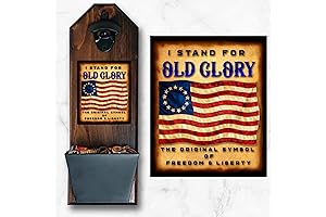 I Stand for Old Glory Bottle Opener - Wall Mounted - Made...