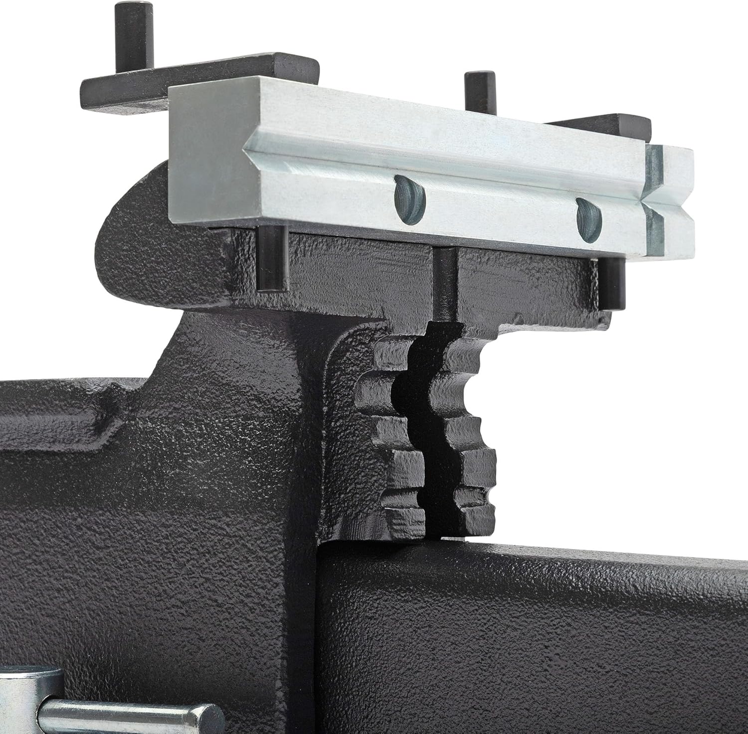 Yost MV-6 Multipurpose 6" Wide Jaw Homeowners Bench Vise | Industrial & Workshop-Grade Work Table Mechanic Tools for Wood Working, Metal Works, & DIY Projects | 360° Swivel Base | Includes 4 Jaw Dogs