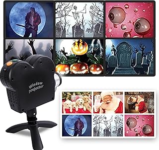 Halloween Window Projector, Outdoor Christmas Projector, Halloween Led H...