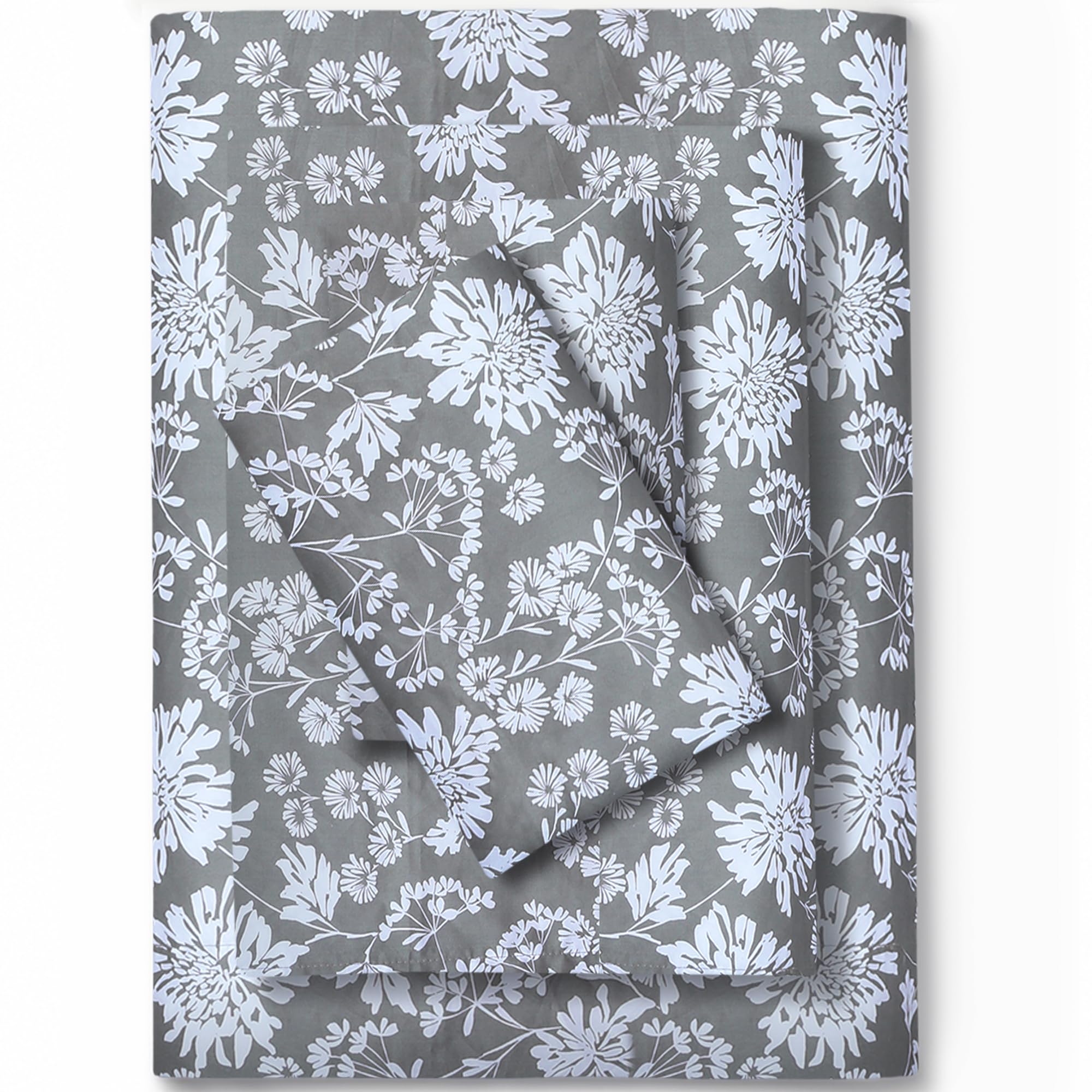 Feather &amp; Stitch 100% Cotton Sateen 500 TC Split King Size Bed Sheet Set
