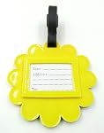 Tapp Collections Travel Luggage Name Tag - Happy Face Flower