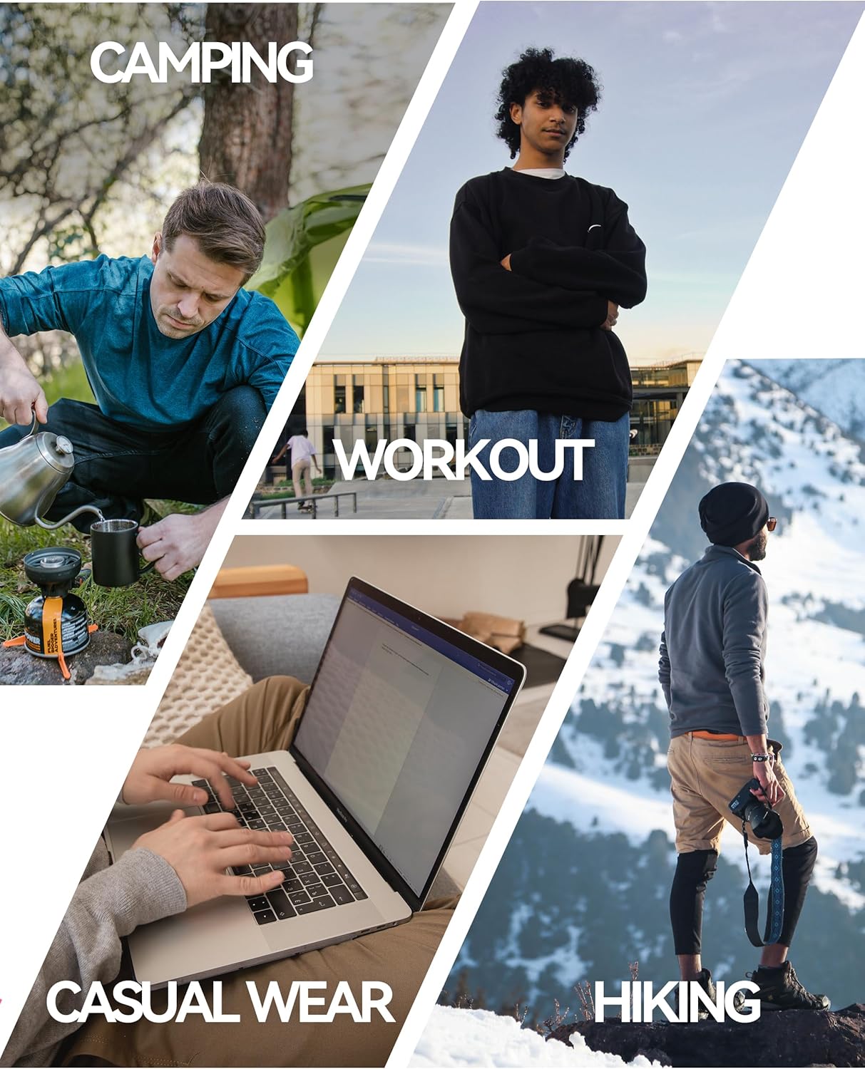 Pioneer Camp Mens Quarter Zip Pullover Fleece Sweater with Zipper Pocket Long Sleeve Sweatshirt Lightweight Thermal Jacket - Image 6