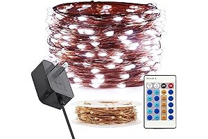 Twinkling Haven: 66ft 200-LED Cool White String Lights