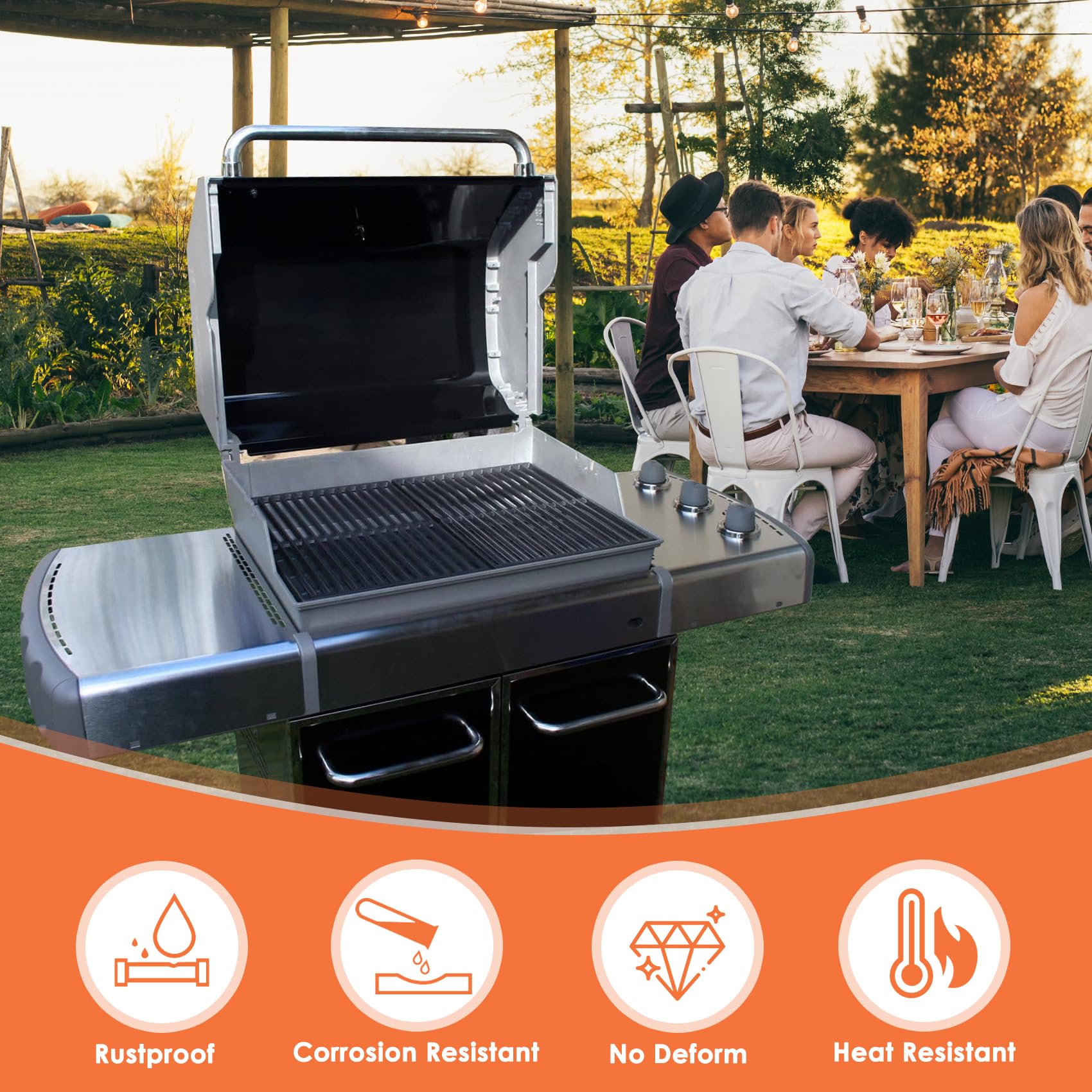 91354 Fettwanne für Weber Spirit 310 und 320 Series Grills mit seitlichem Bedienfeld, Abtropfschale für Weber Spirit E-310 E-320 (Made in 2009 und 2012), Fettwanne für Weber 91354 Teile