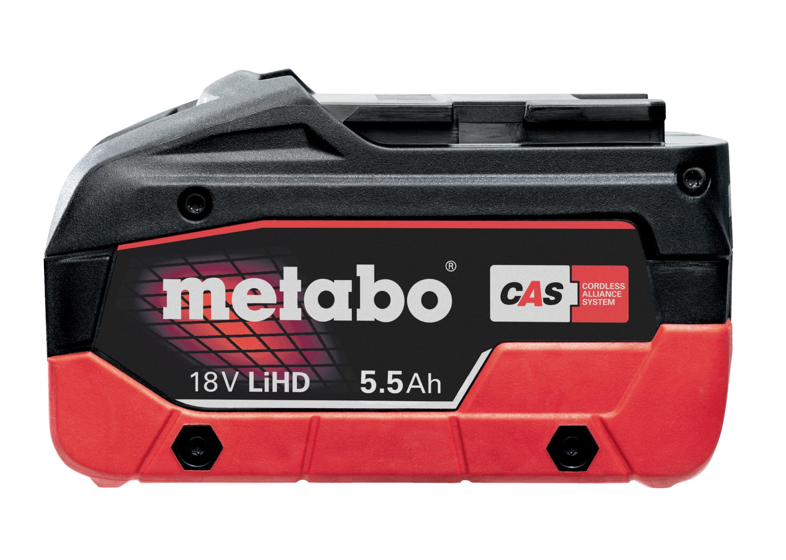metabo LiHD Akkupack - 18 V / 5.5 Ah - Hochleistungs-Batterie für Lange Laufzeiten, intelligente Akkuverwaltung, AIR Cooled Ladetechnologie - Akku für anspruchsvolle Anwendungen